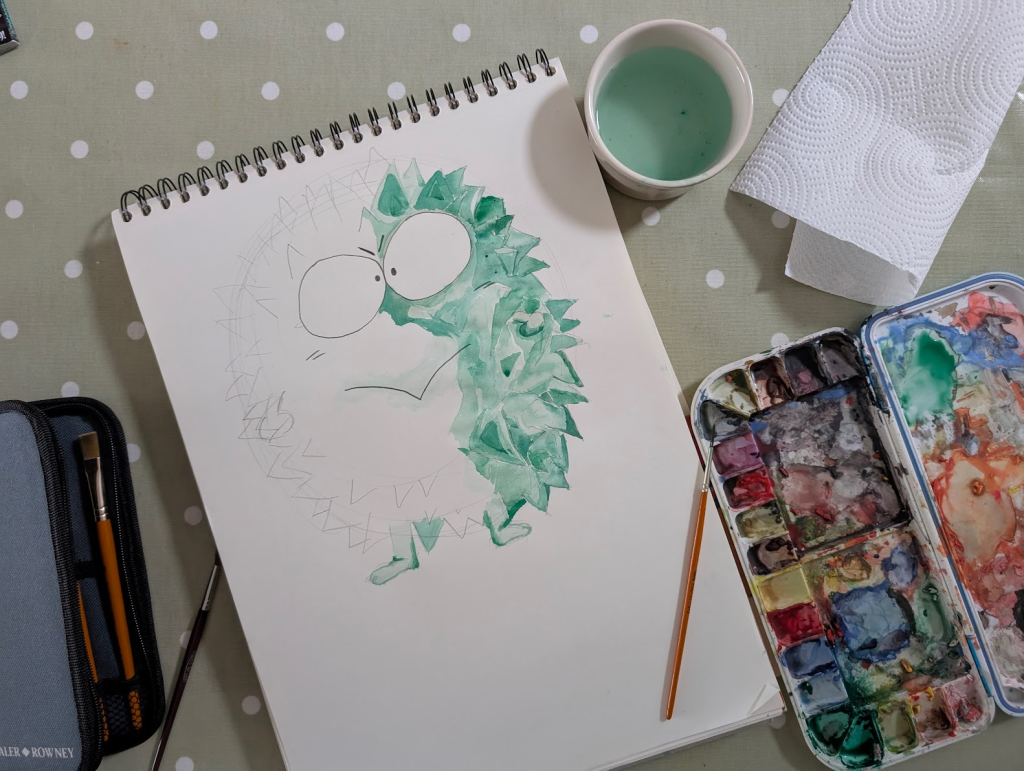 Durian watercolour painting